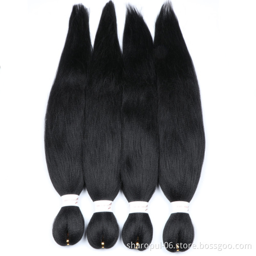 100% Japanese fiber braid hair hot water setting no tangle Ombre Crochet Extension featured end free sample braiding hair